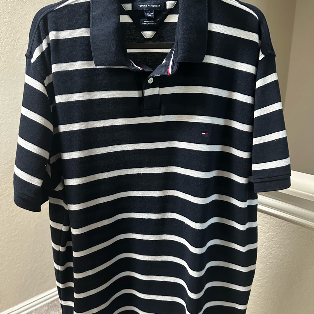 Tommy Hilfiger Men's  Striped Polo Shirt